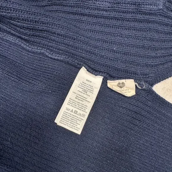 Madewell Navy Blue Cardigan Women’s Small 100% Cotton Quiet Luxury Normcore - Picture 8 of 16